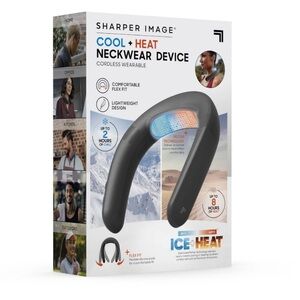 Sharper Image Cordless Cool and Heat Neckwear Device White- NEW in box